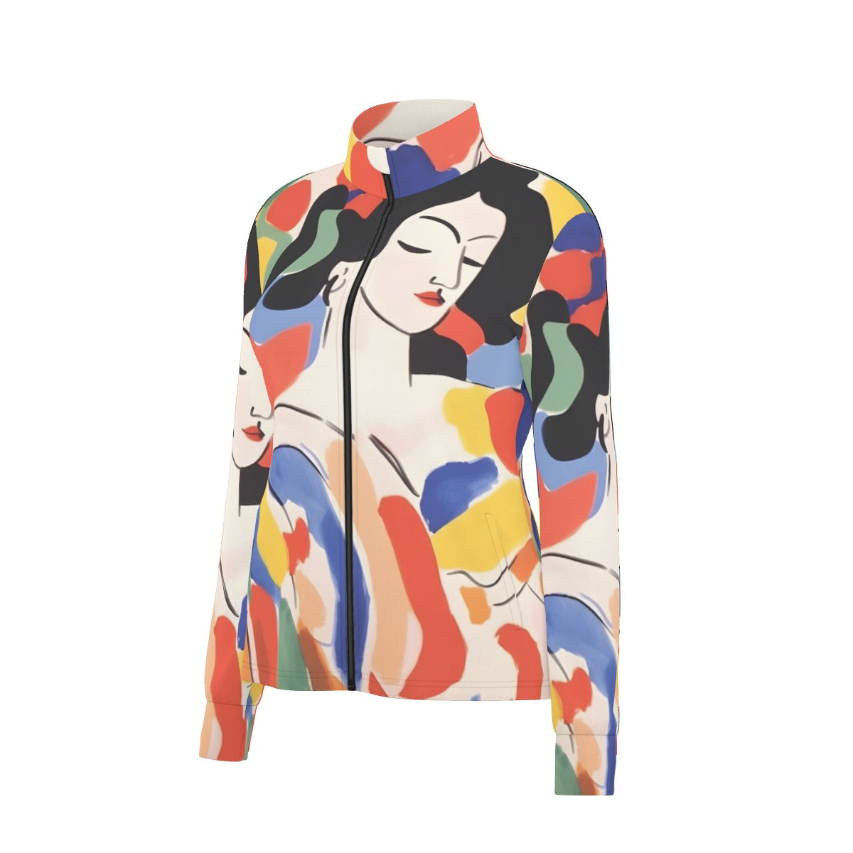 All-Over Print Women's Long Sleeve Thumbhole Jacket