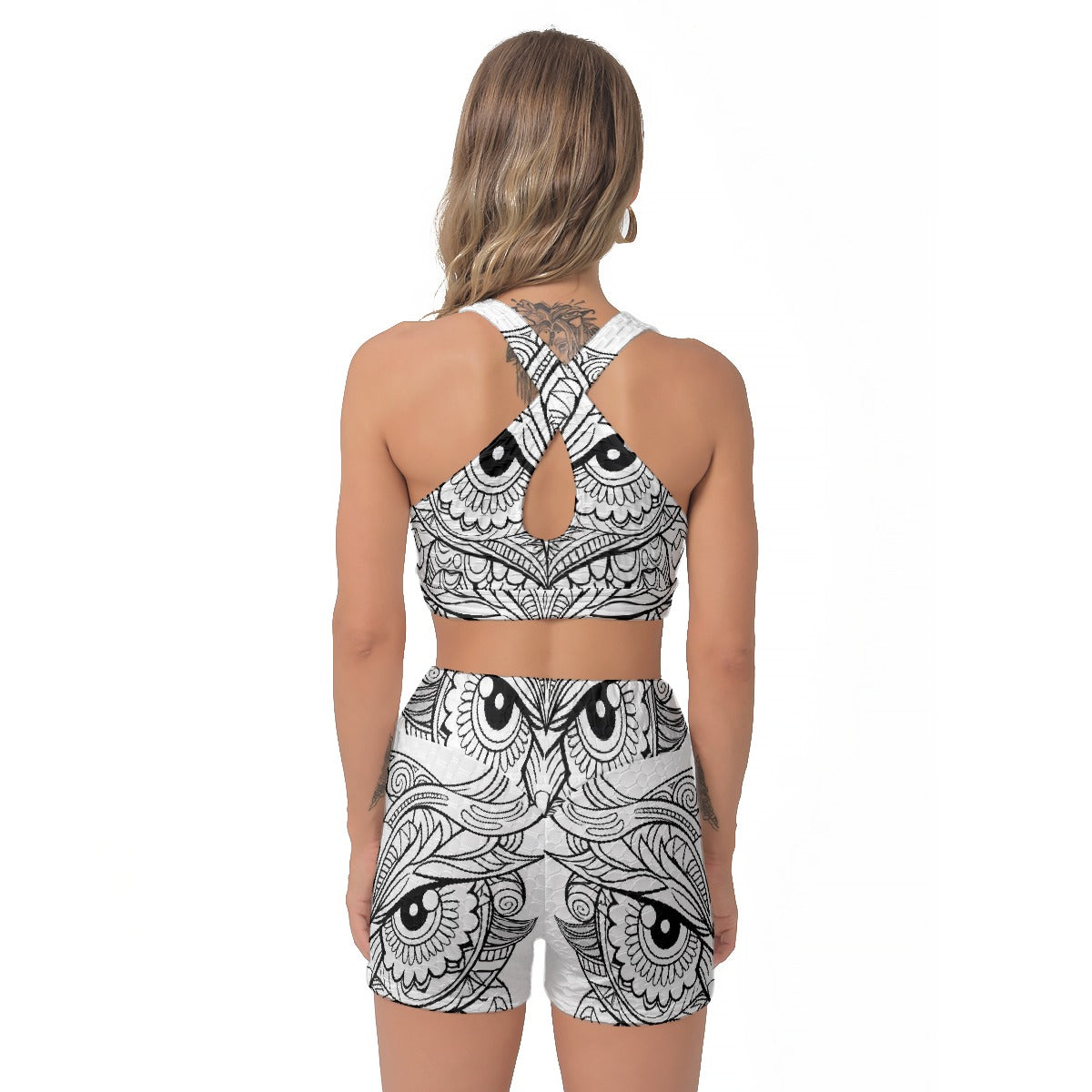 All-Over Print Women's Sports Bra Suit