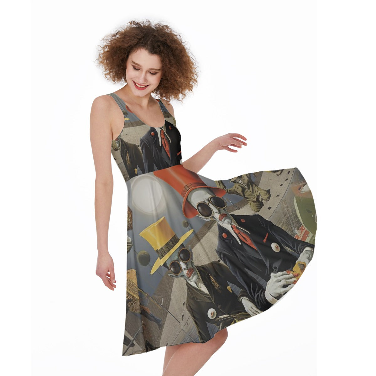 All-Over Print Women's Sleeveless Dress