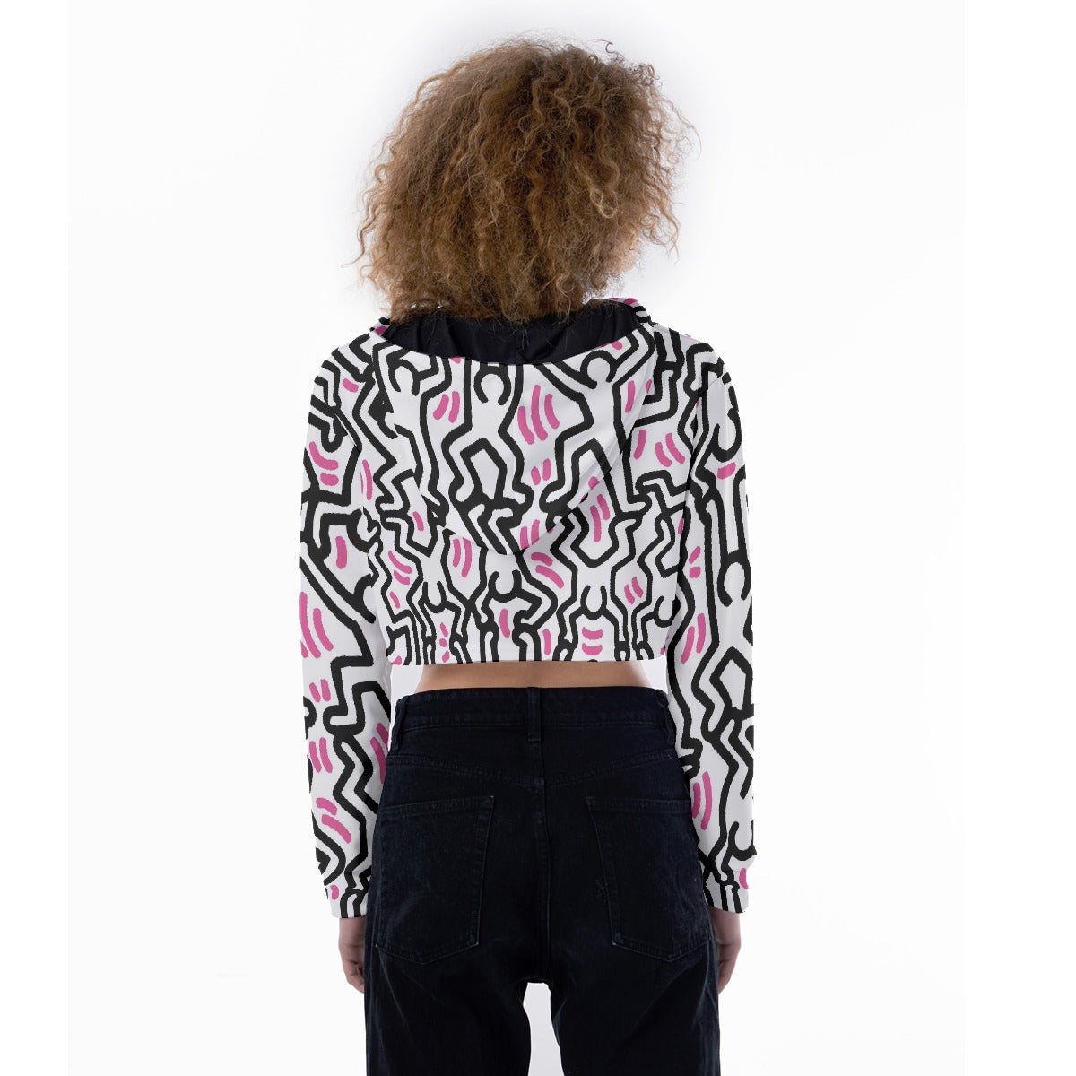 All-Over Print Women's Crop Top Hoodie