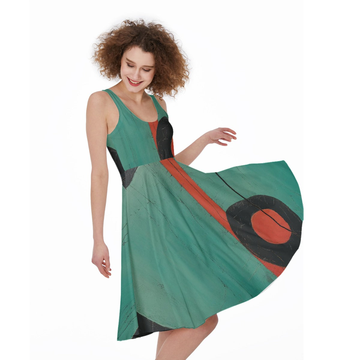 All-Over Print Women's Sleeveless Dress