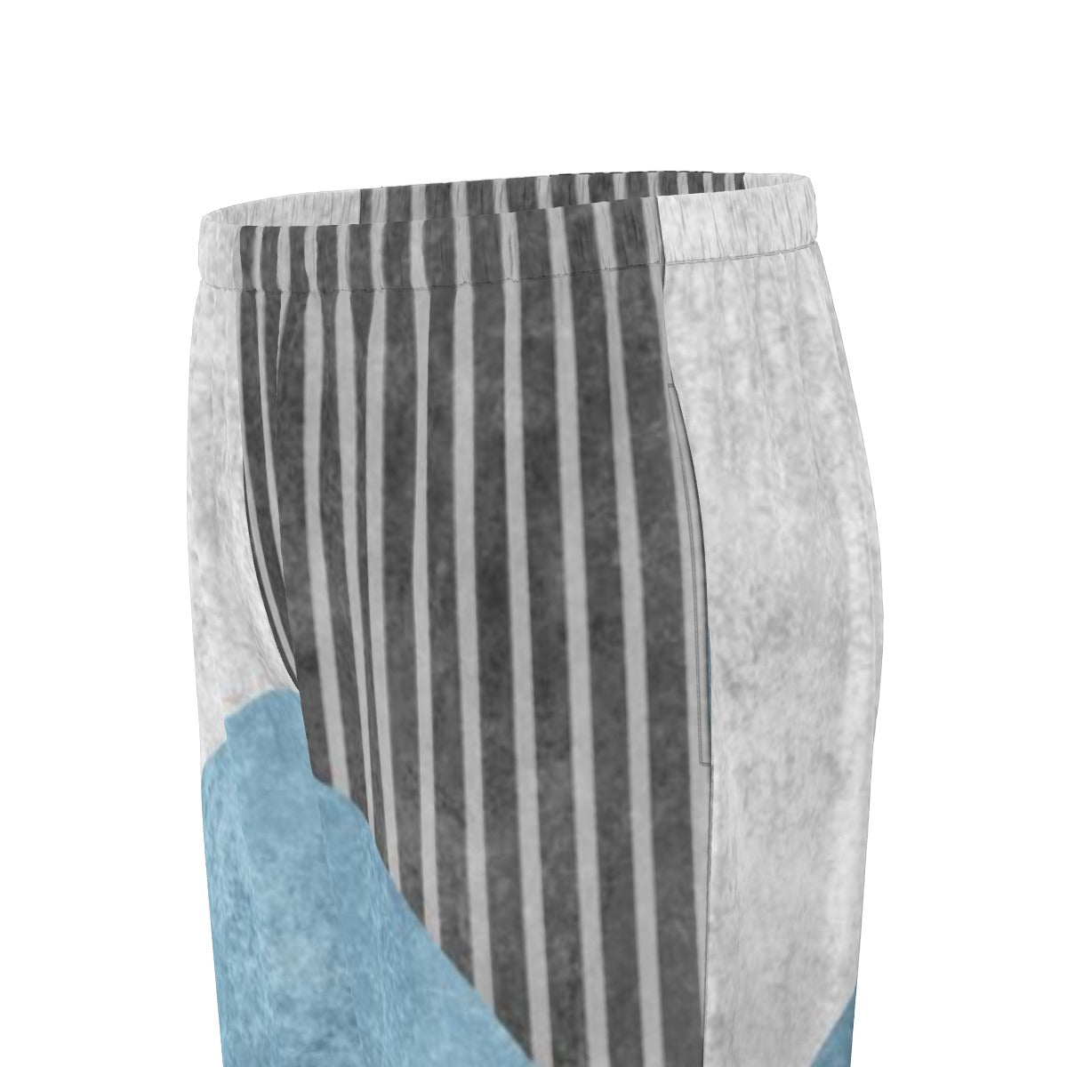 All-Over Print Women's Long Sleeve Pajama Set With Black Contrast Piping