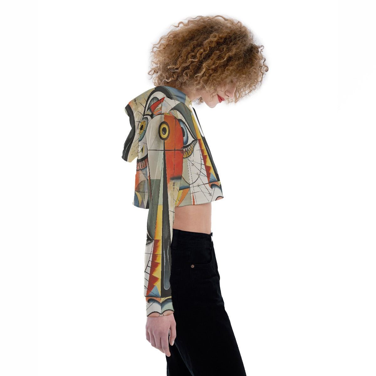 All-Over Print Women's Crop Top Hoodie