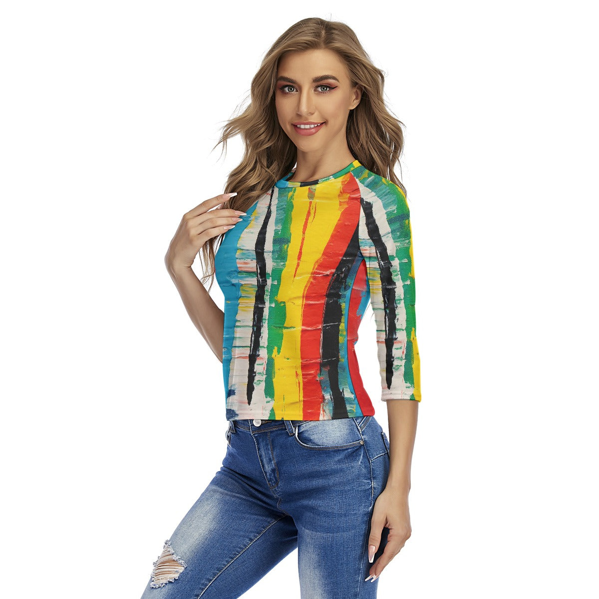 All-Over Print Women's Raglan Sleeves T-shirts