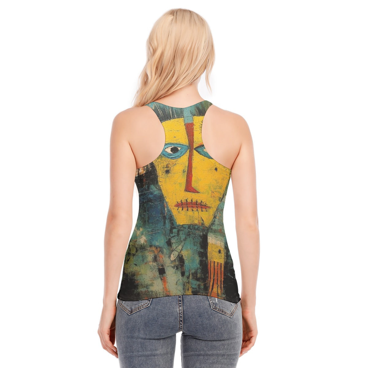 All-Over Print Women's Racer Vest | 190GSM Cotton
