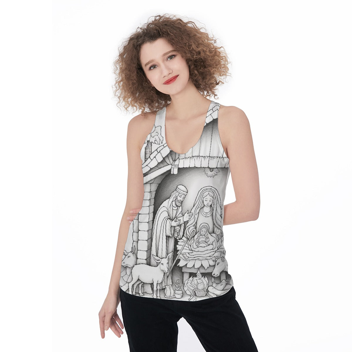 All-Over Print Women's Racerback Tank Top