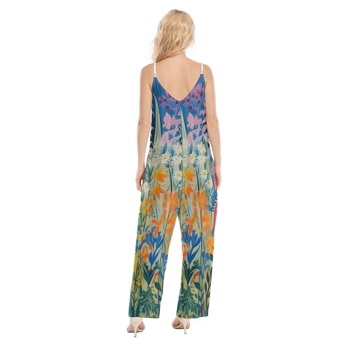 All-Over Print Women's Loose Cami Jumpsuit