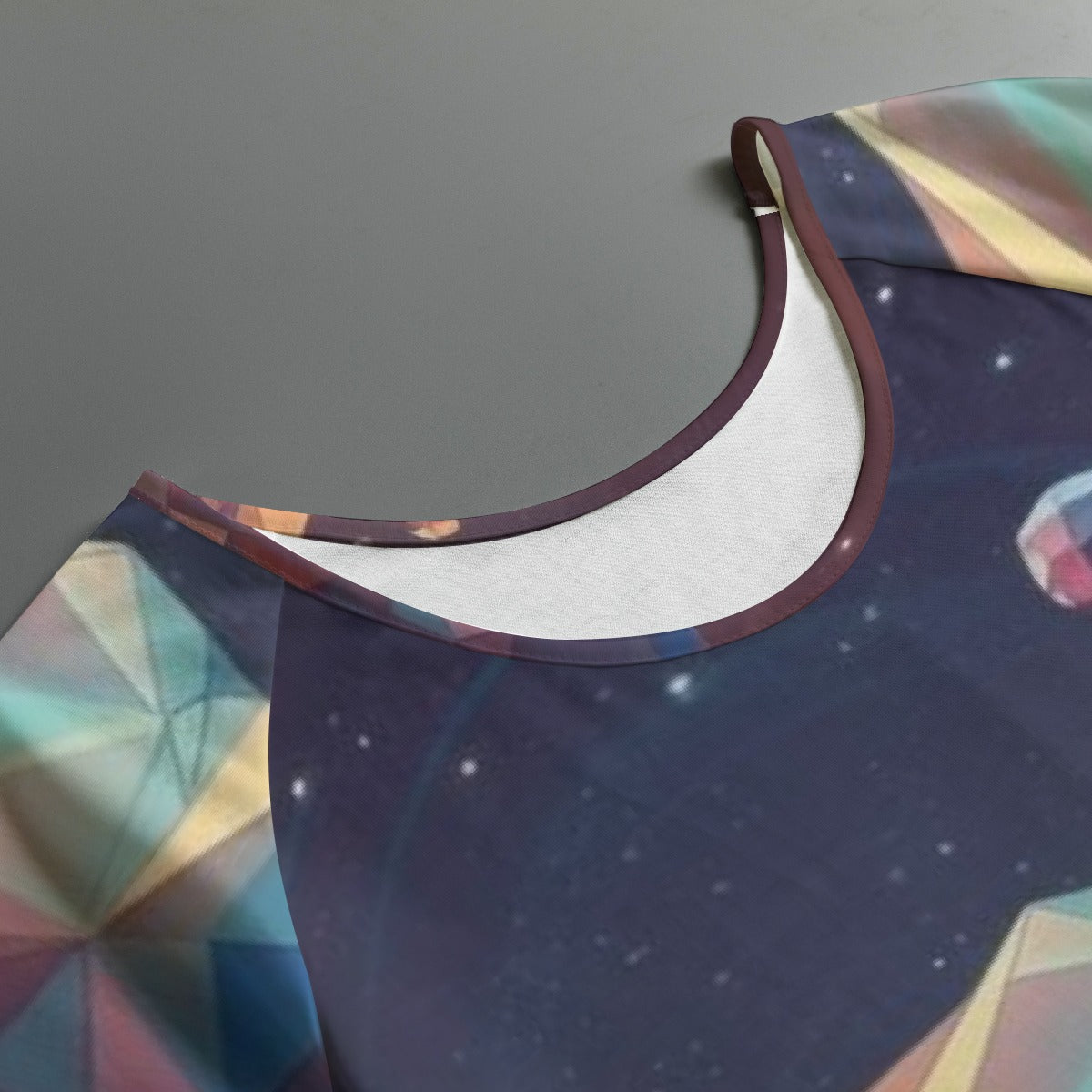 All-Over Print Women's Round Neck T-shirt With Raglan Sleeve