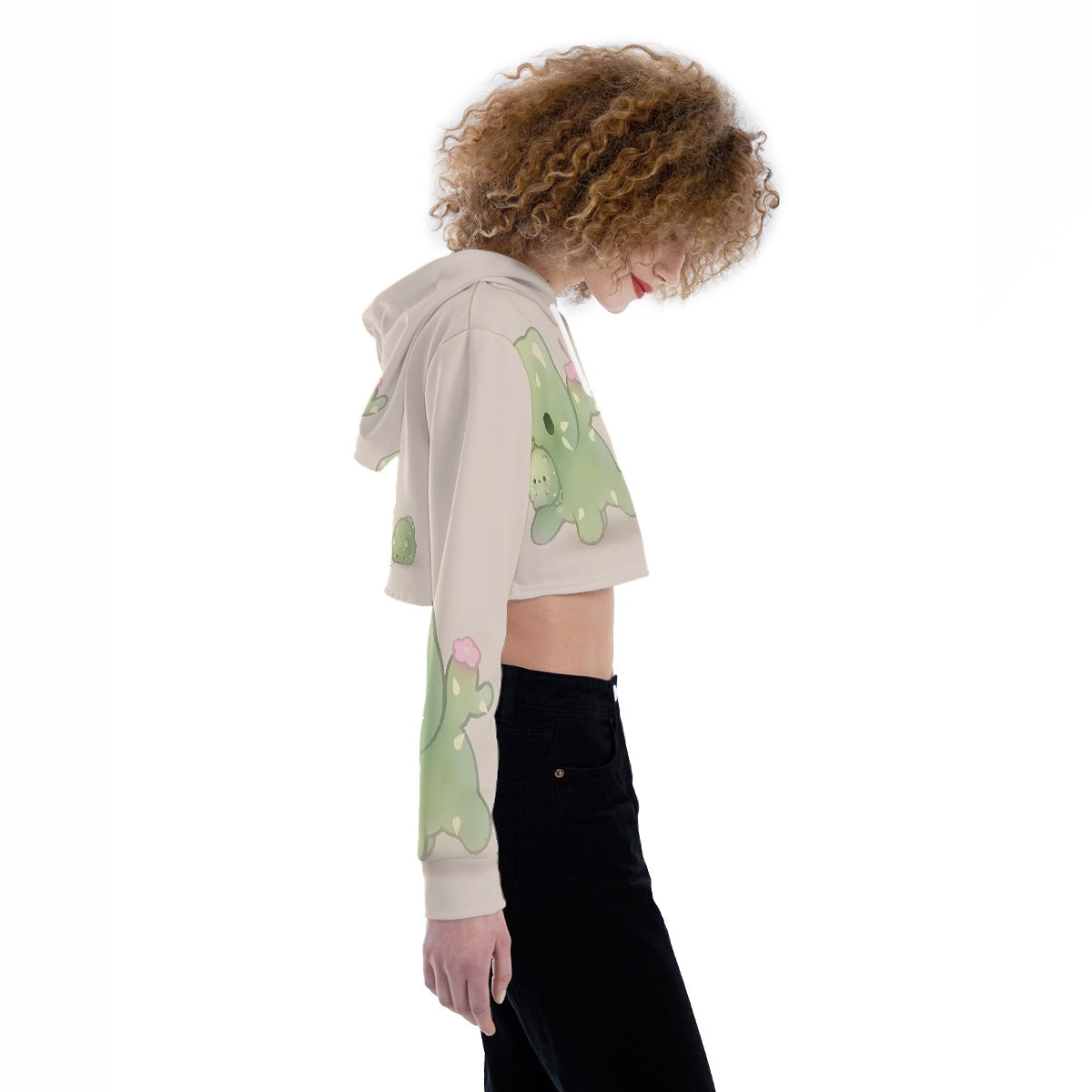 All-Over Print Women's Crop Top Hoodie