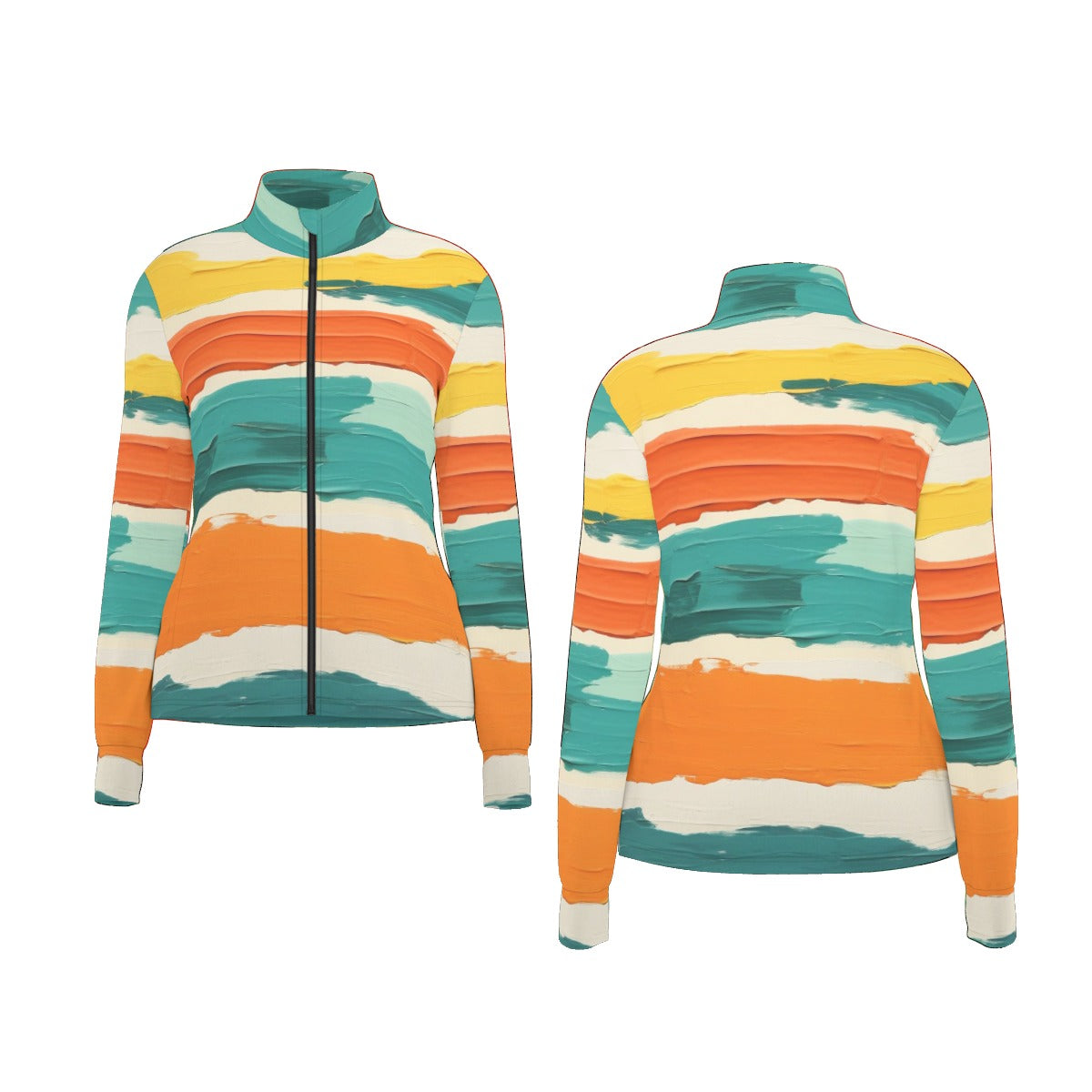 All-Over Print Women's Long Sleeve Thumbhole Jacket