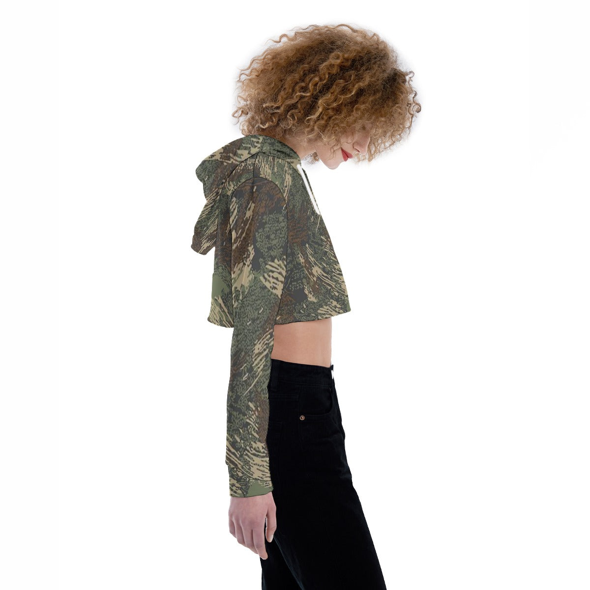 All-Over Print Women's Crop Top Hoodie