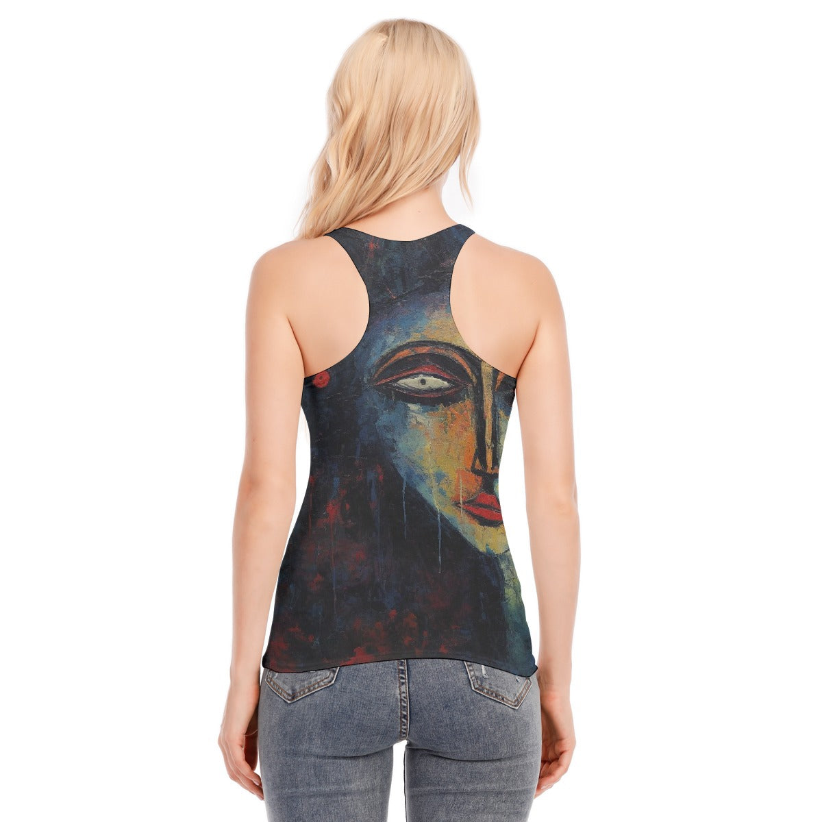 All-Over Print Women's Racer Vest | 190GSM Cotton