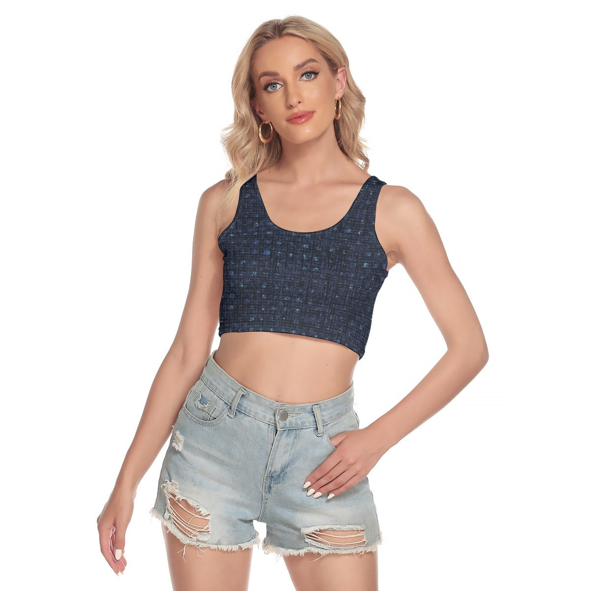 All-Over Print Women's Sport Crop Tank Top