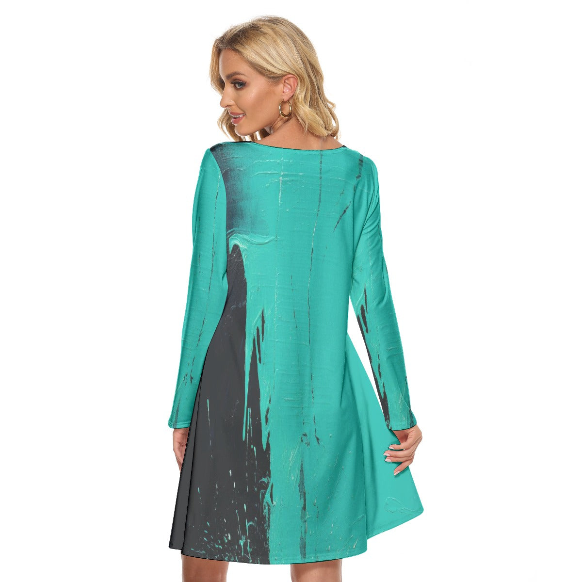 All-Over Print Women's Crew Neck Dress