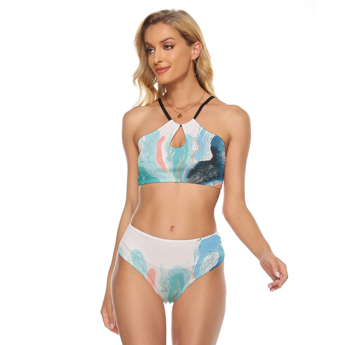 All-Over Print Women's Cami Keyhole One-piece Swimsuit