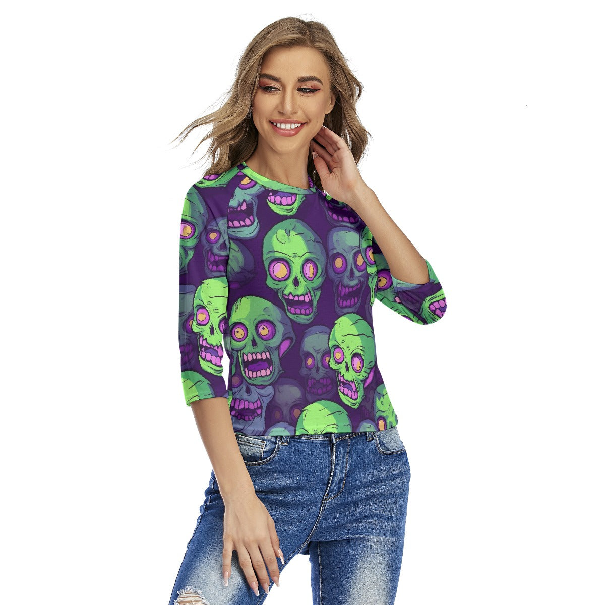All-Over Print Women's Raglan Sleeves T-shirts