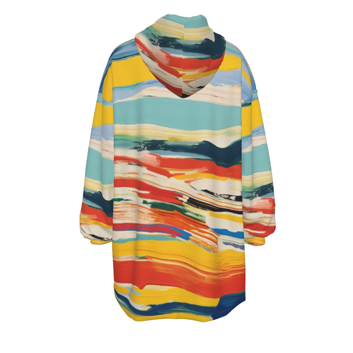 All-Over Print Women's Sherpa Fleece Hoodie Blanket
