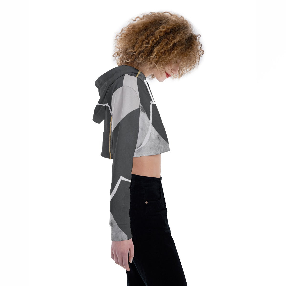 All-Over Print Women's Crop Top Hoodie