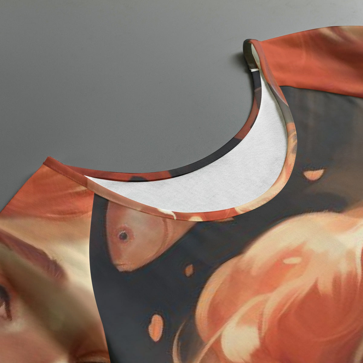 All-Over Print Women's Round Neck T-shirt With Raglan Sleeve