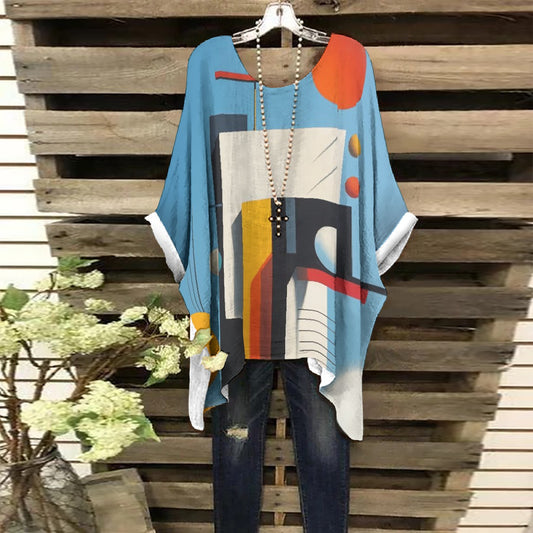 All-Over Print Women's Bat Sleeve Shirt