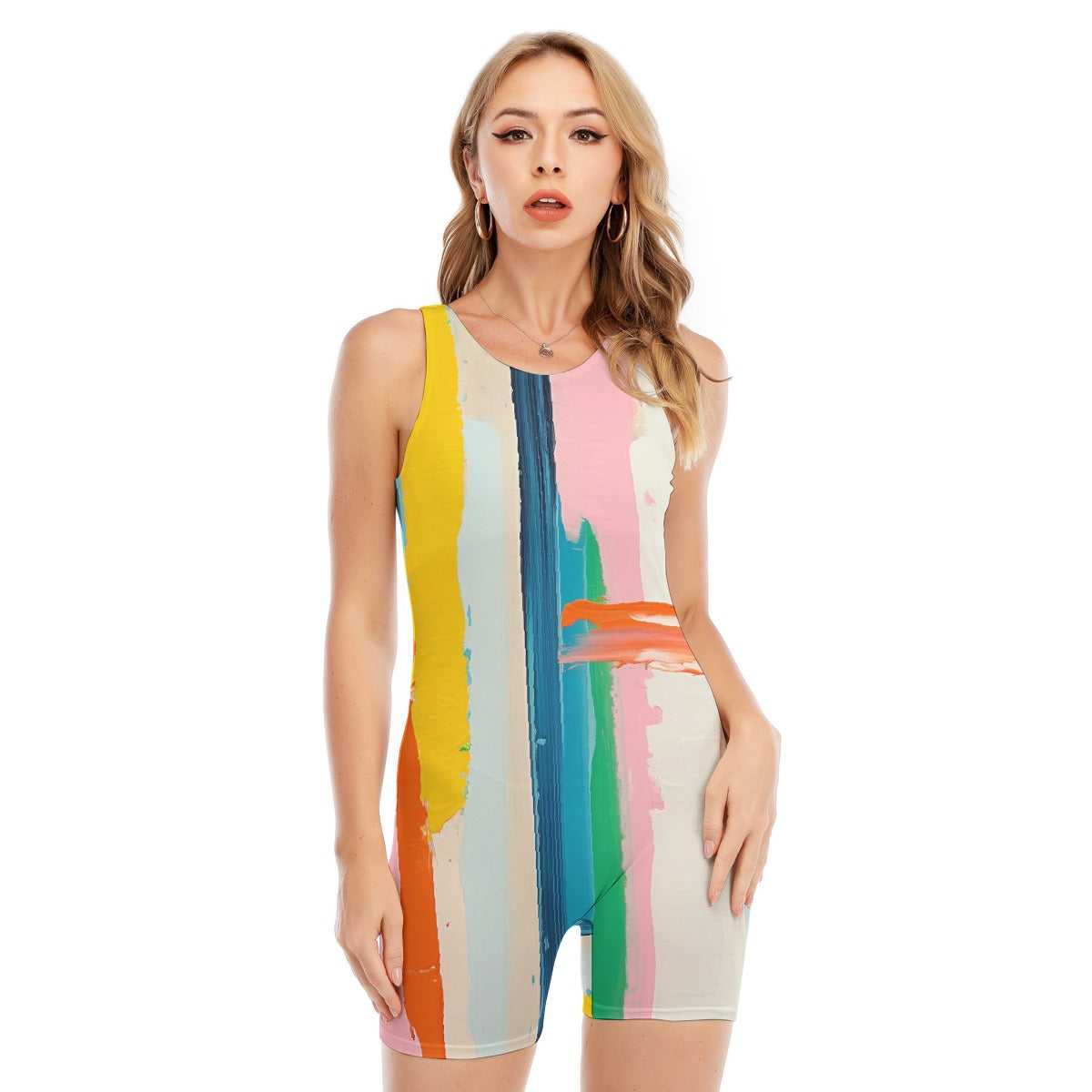 All-Over Print Women's Sleeveless One-piece Swimsuit