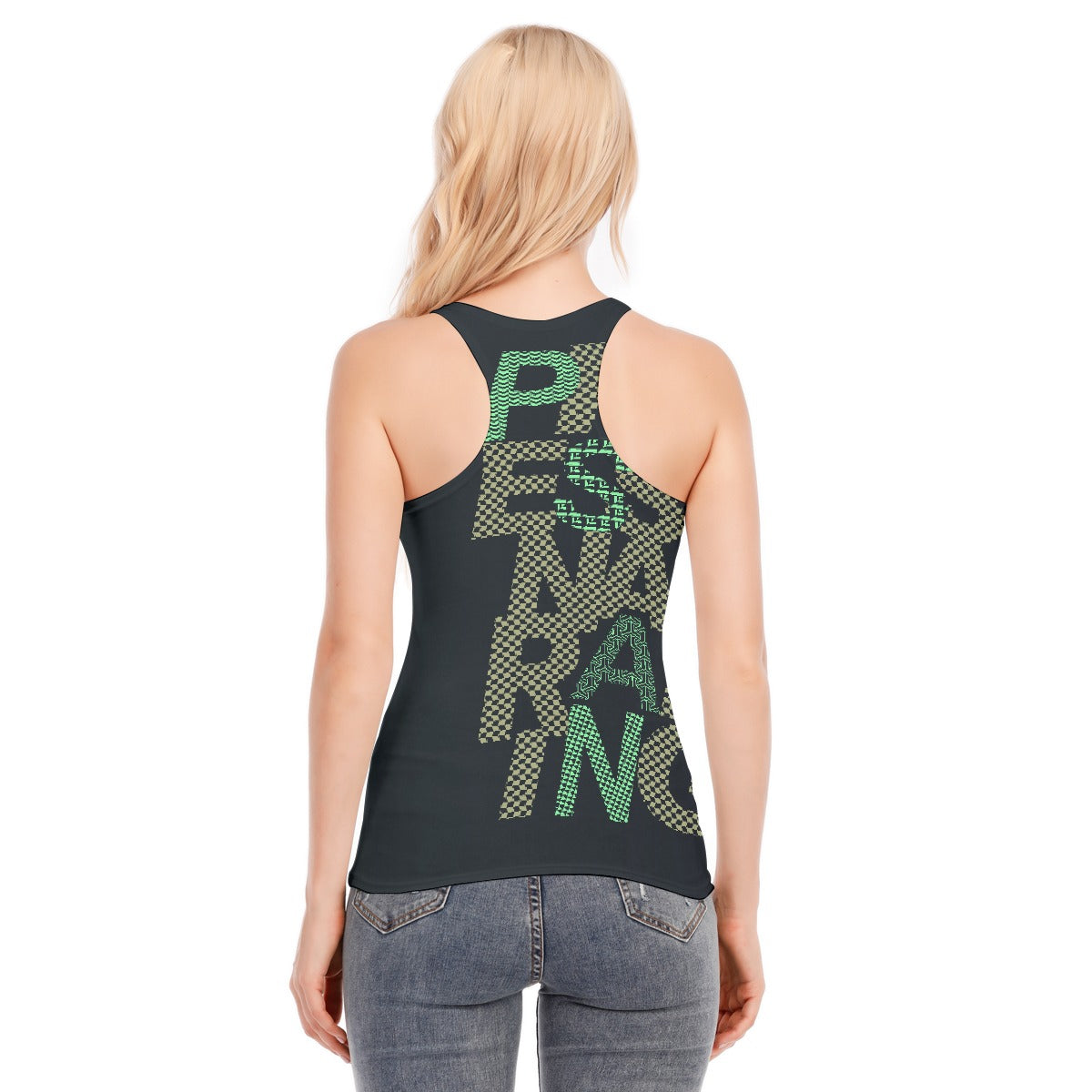 All-Over Print Women's Racer Vest | 190GSM Cotton