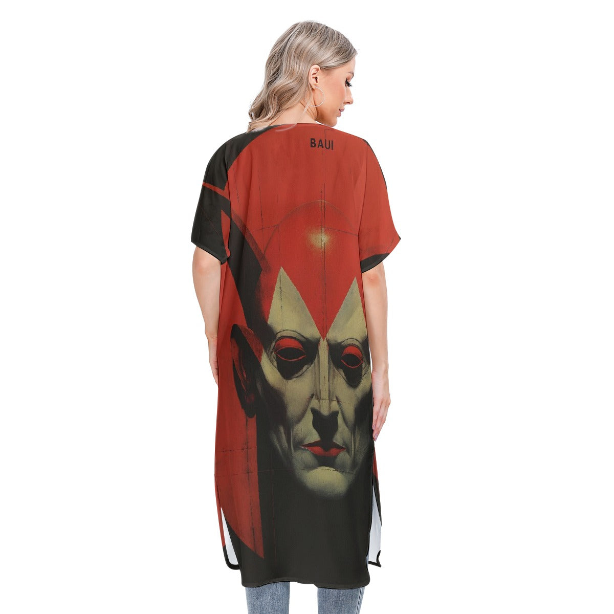 All-Over Print Women's Short Sleeve Cardigan