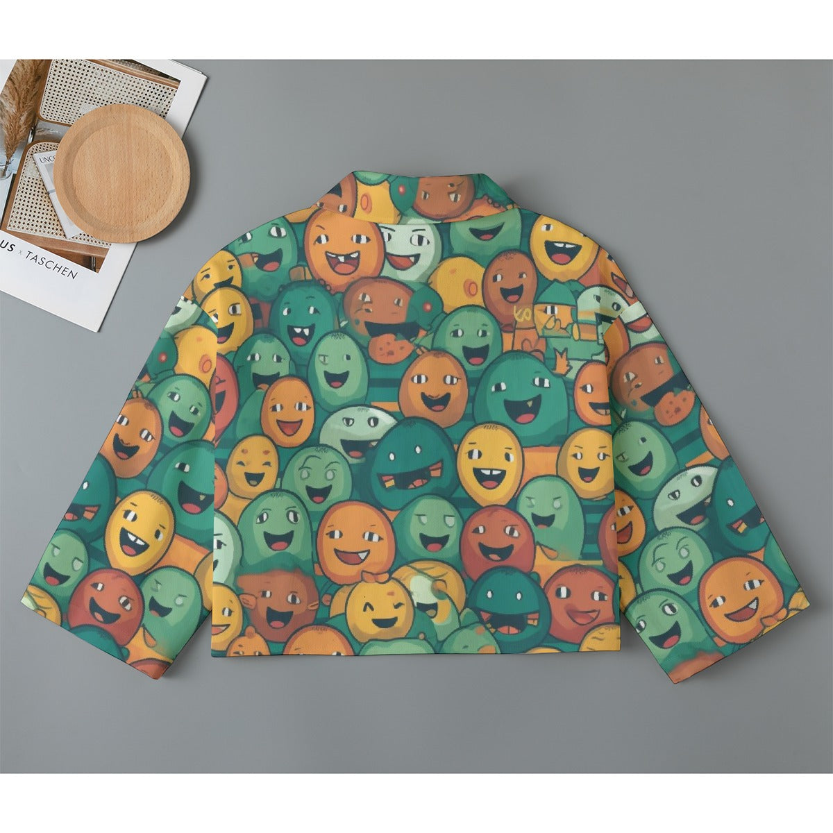 All-Over Print Women's Cropped Jacket | 245GSM Cotton