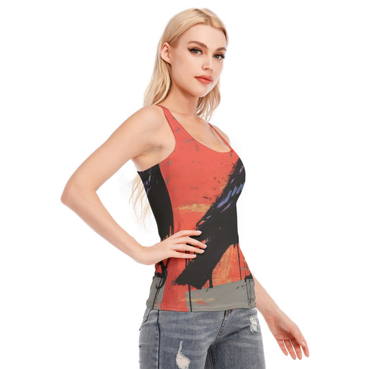 All-Over Print Women's Racer Vest | 190GSM Cotton