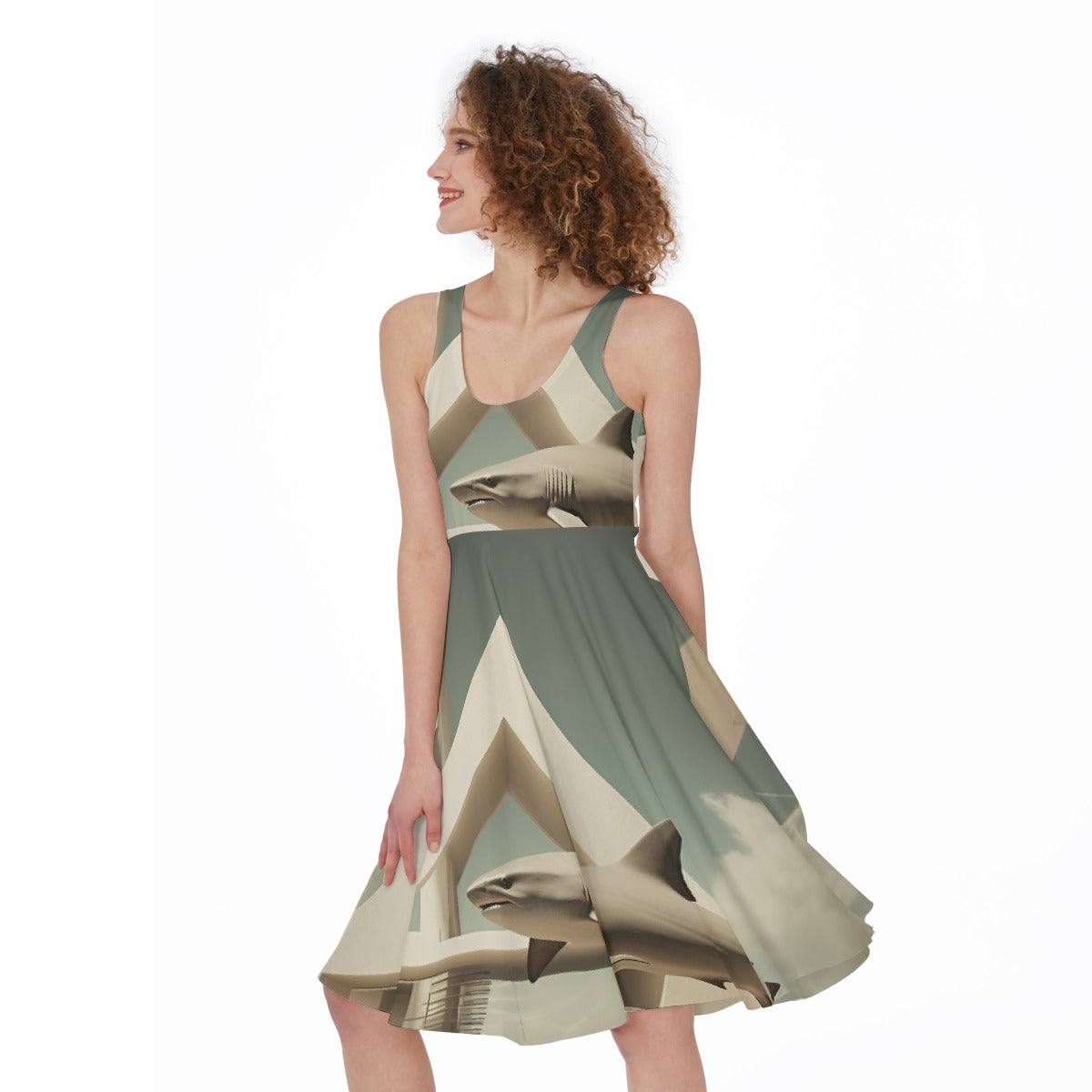 All-Over Print Women's Sleeveless Dress