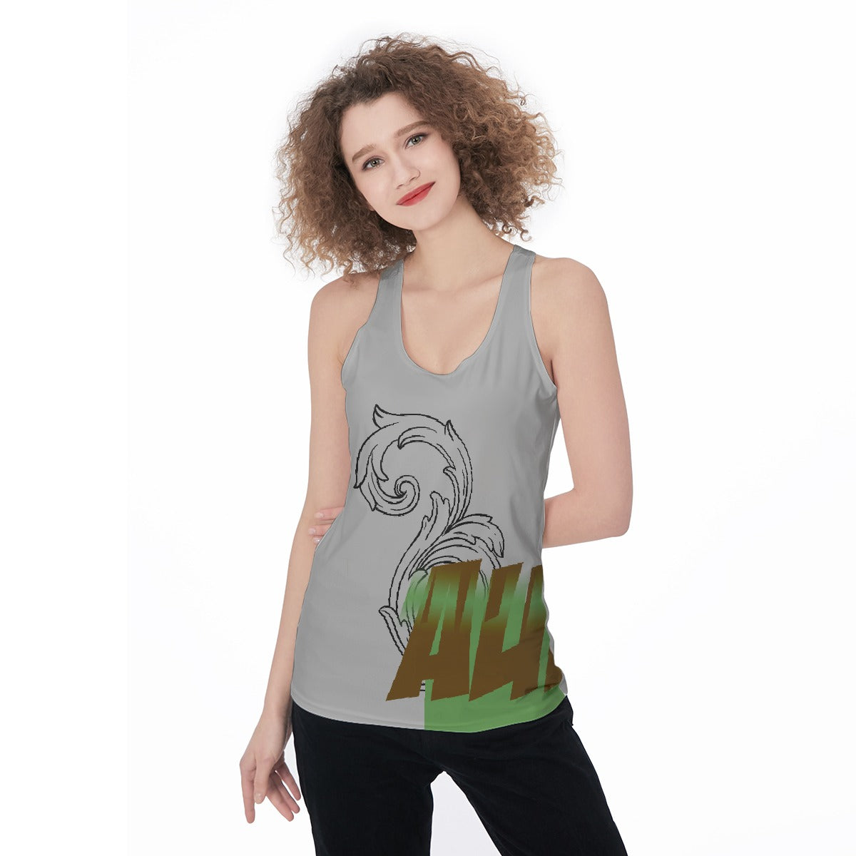 All-Over Print Women's Racerback Tank Top