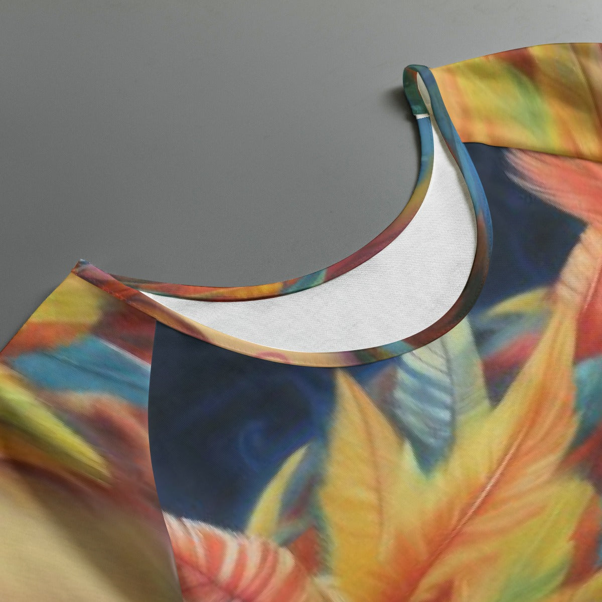 All-Over Print Women's Round Neck T-shirt With Raglan Sleeve