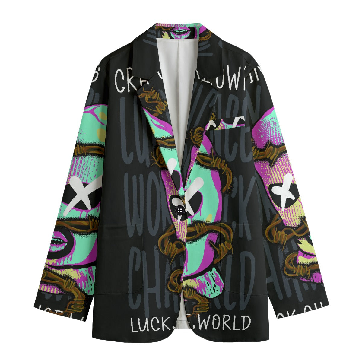 All-Over Print Women's Leisure Blazer