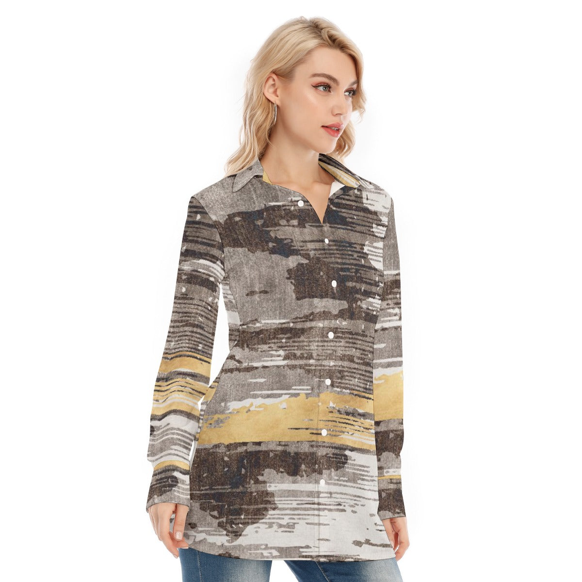 All-Over Print Women's Long Shirt