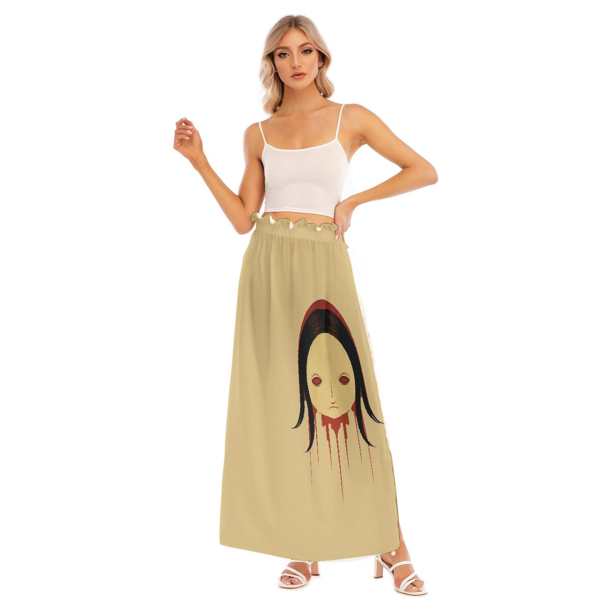 All-Over Print Women's Side Split Skirt
