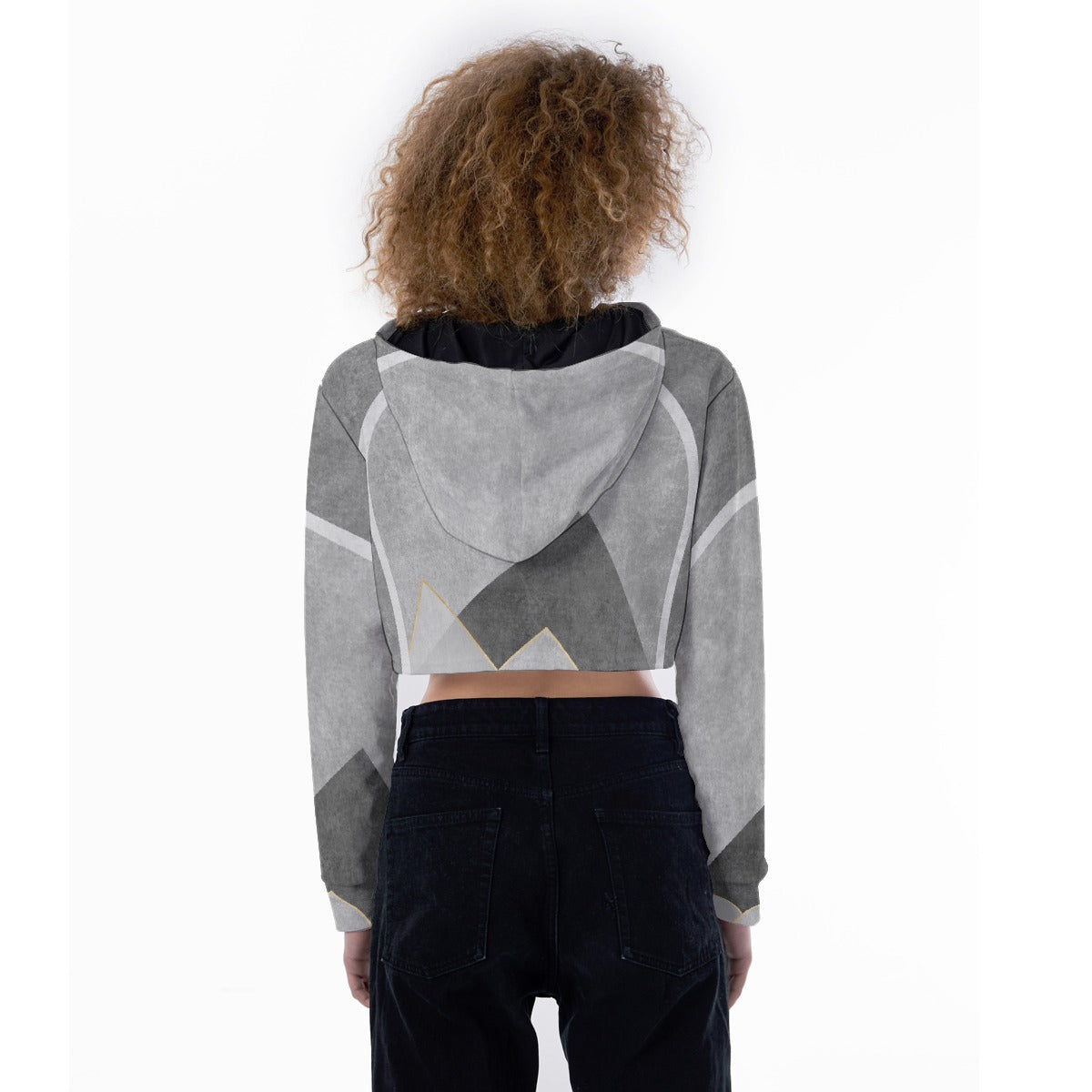 All-Over Print Women's Crop Top Hoodie