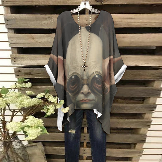 All-Over Print Women's Bat Sleeve Shirt