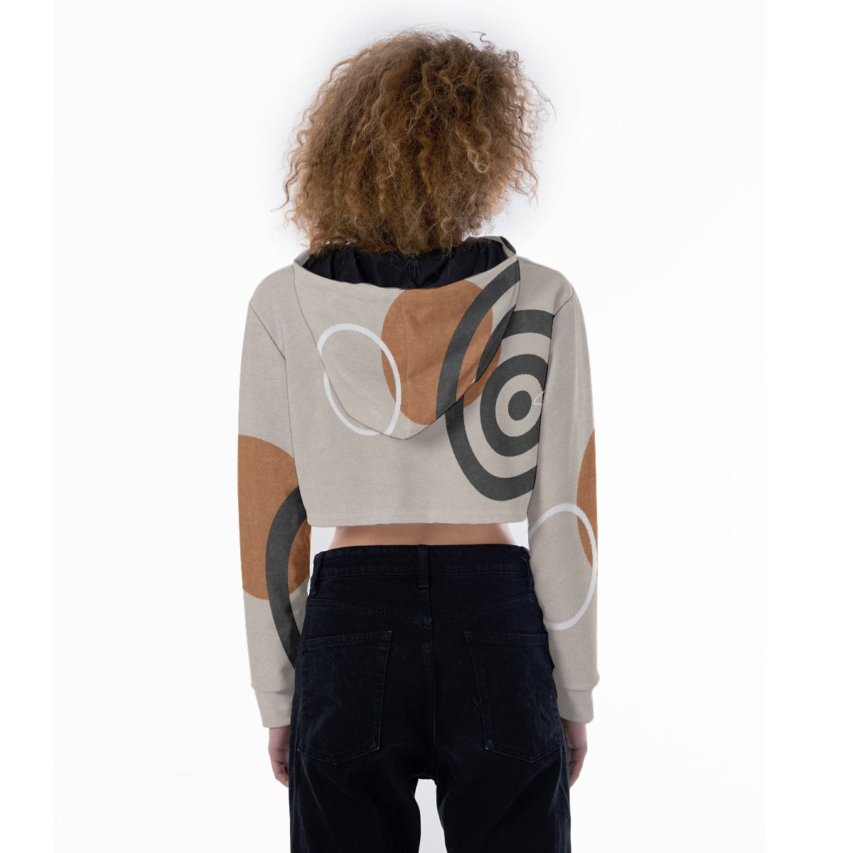 All-Over Print Women's Crop Top Hoodie