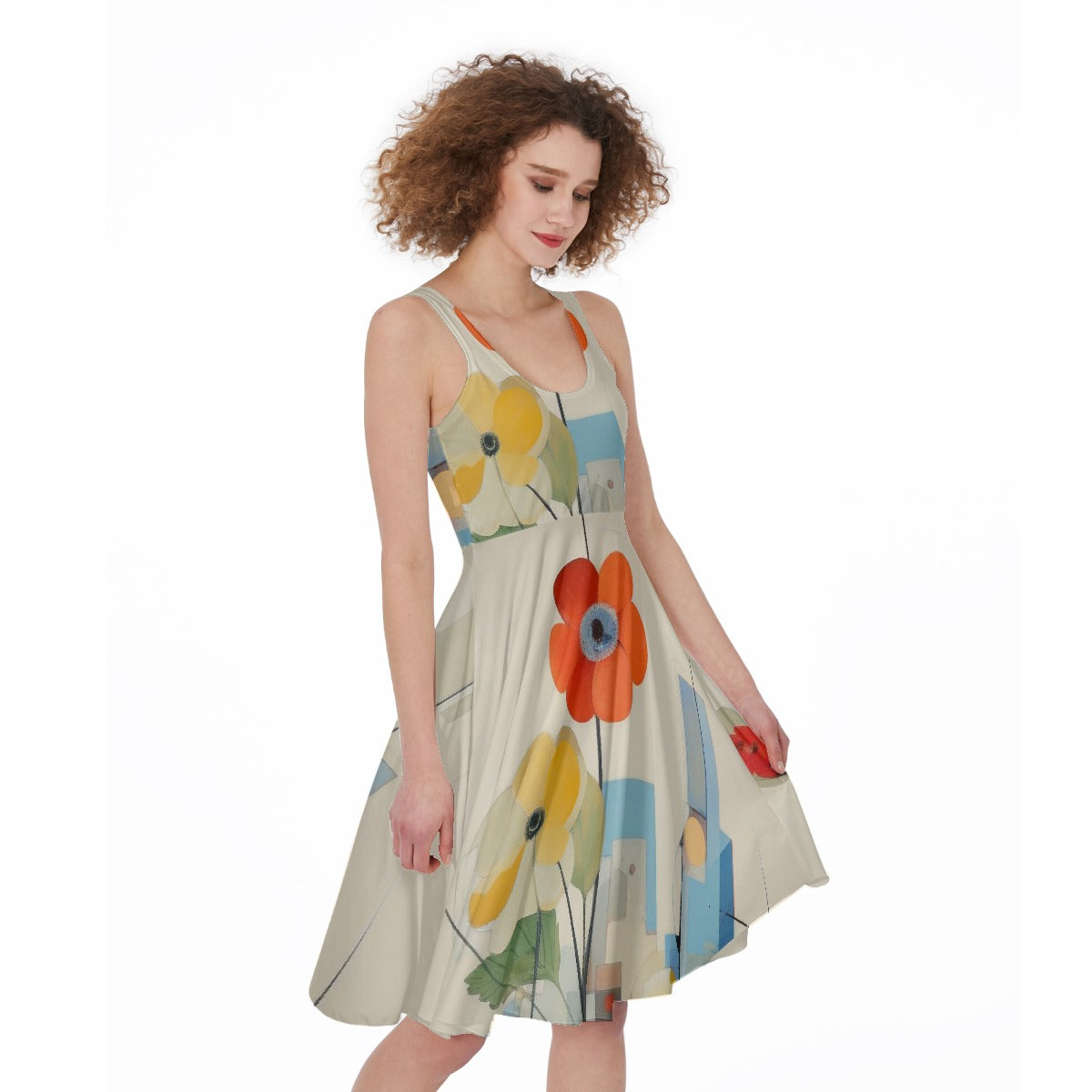 All-Over Print Women's Sleeveless Dress