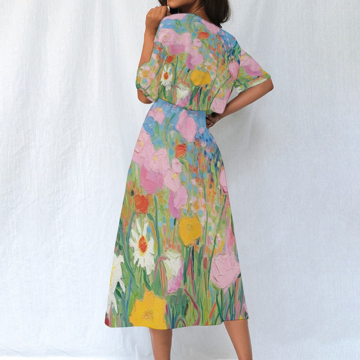 All-Over Print Women's Elastic Waist Dress