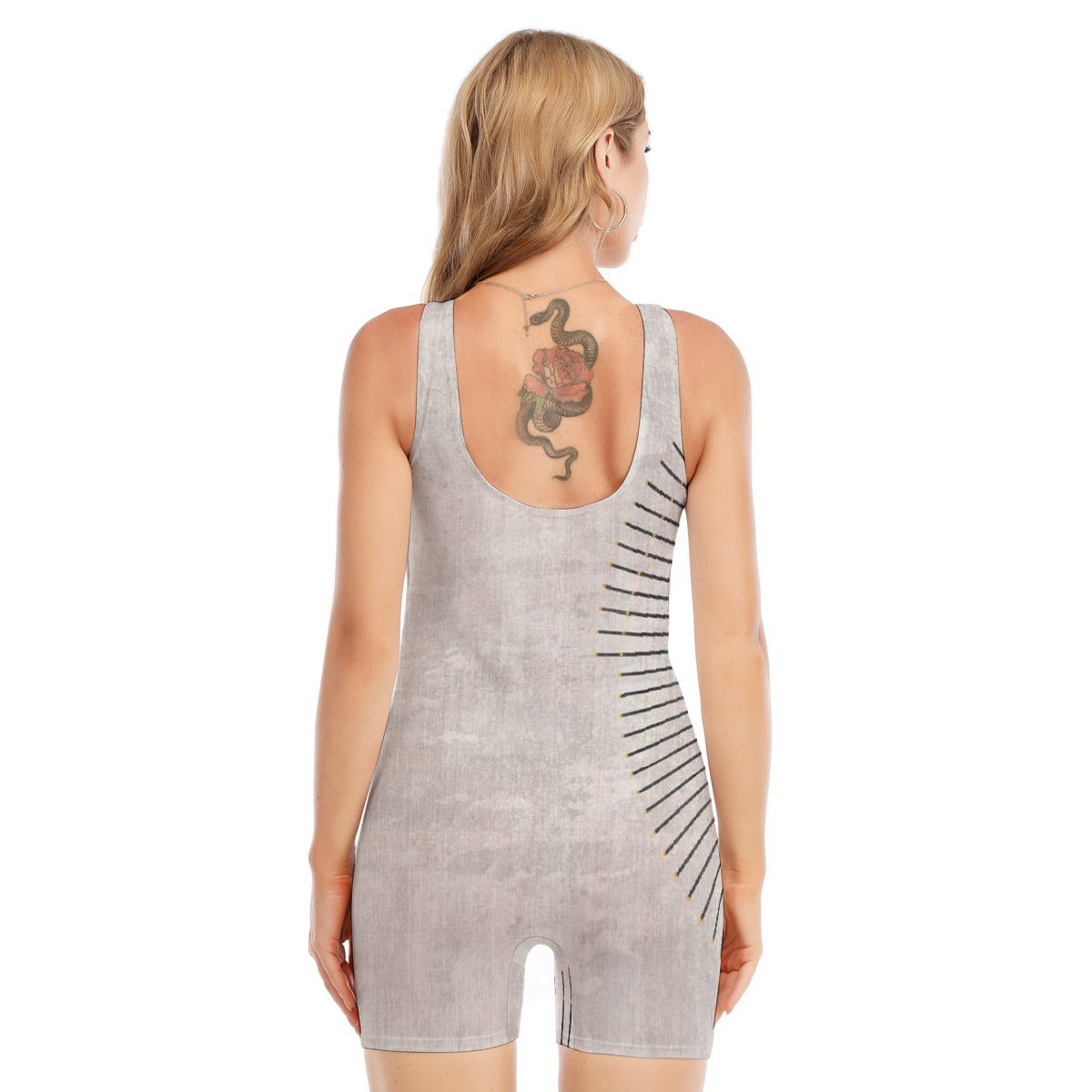 All-Over Print Women's Sleeveless One-piece Swimsuit