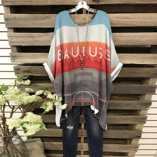 All-Over Print Women's Bat Sleeve Shirt