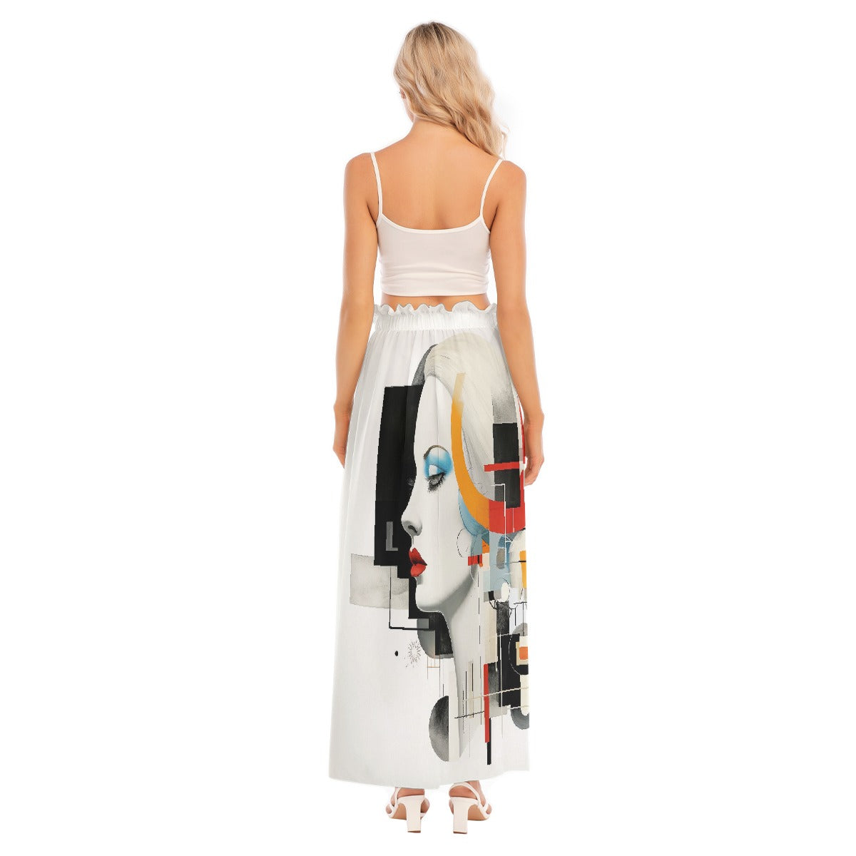 All-Over Print Women's Side Split Skirt