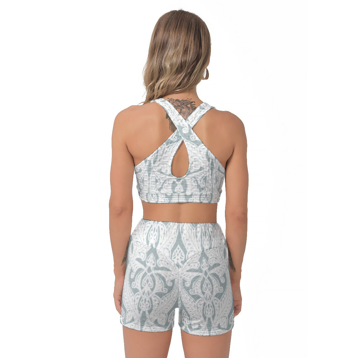 All-Over Print Women's Sports Bra Suit