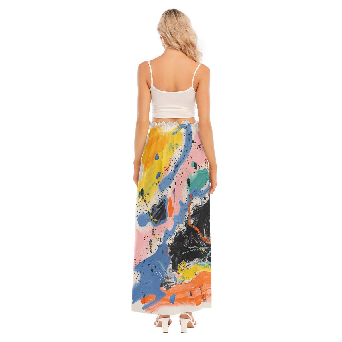 All-Over Print Women's Side Split Skirt