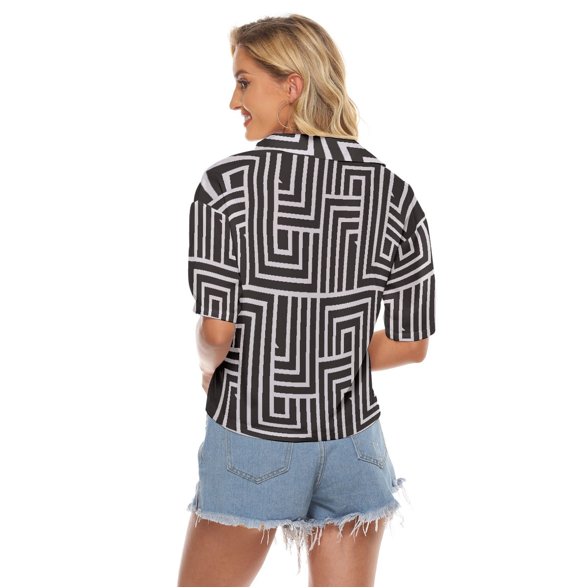 All-Over Print Women's V-neck Shirts