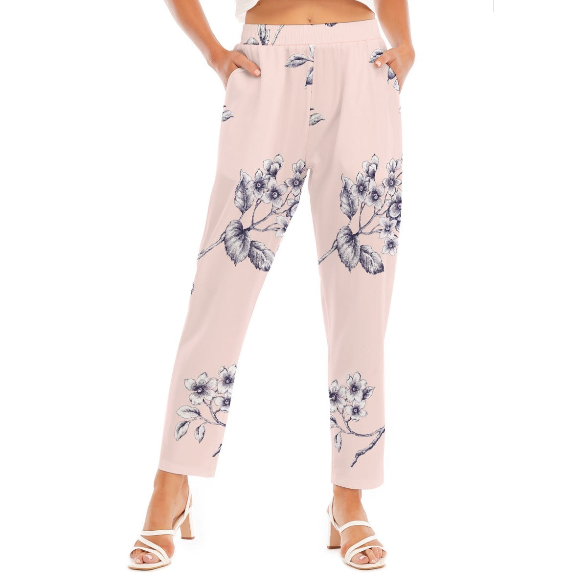 All-Over Print Women's Loose Straight-leg Pants