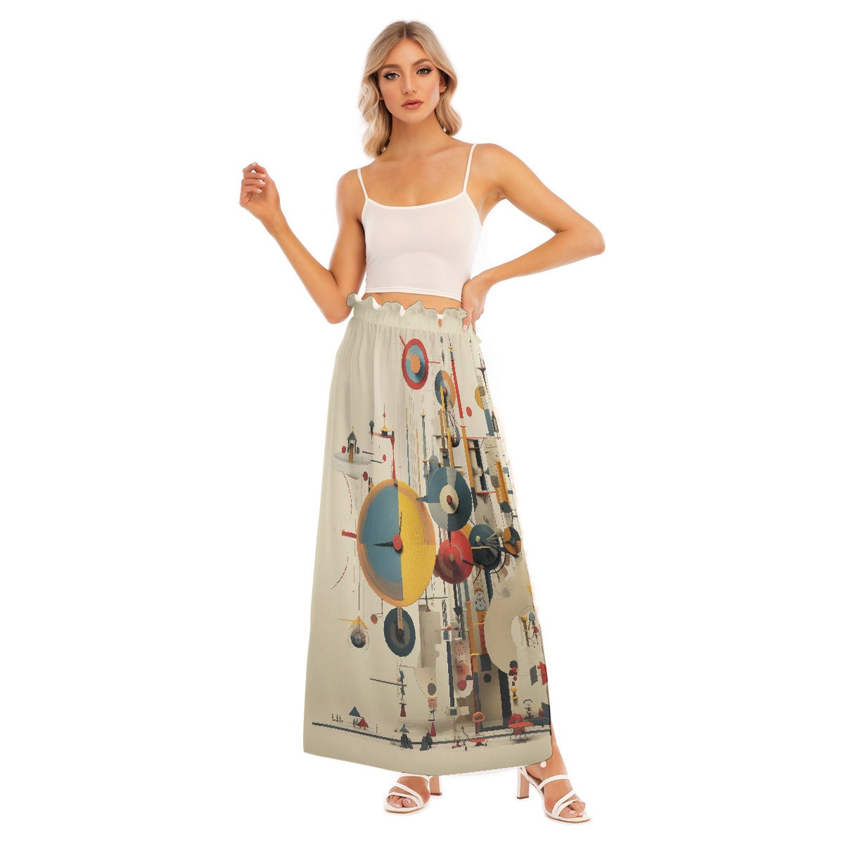 All-Over Print Women's Side Split Skirt