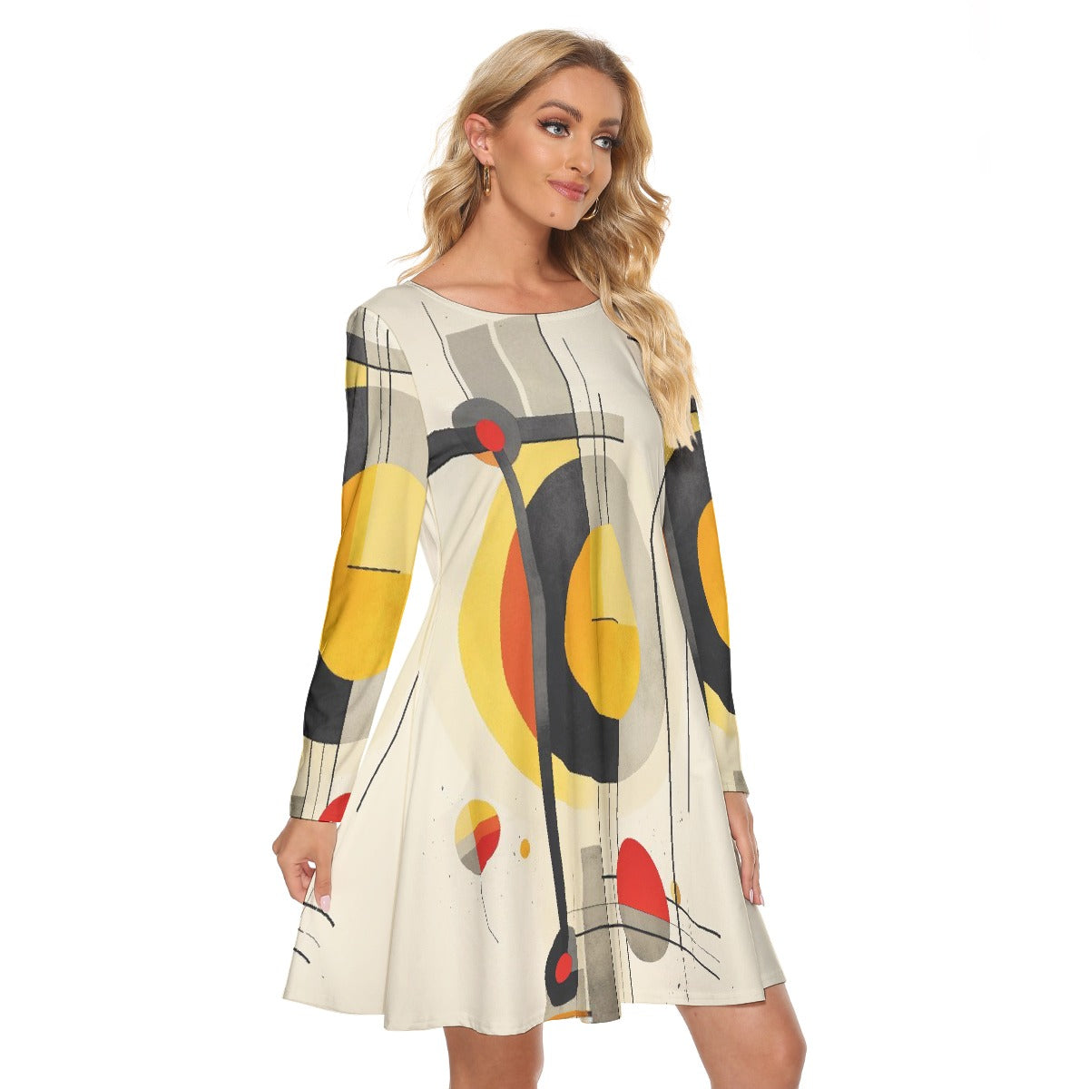 All-Over Print Women's Crew Neck Dress