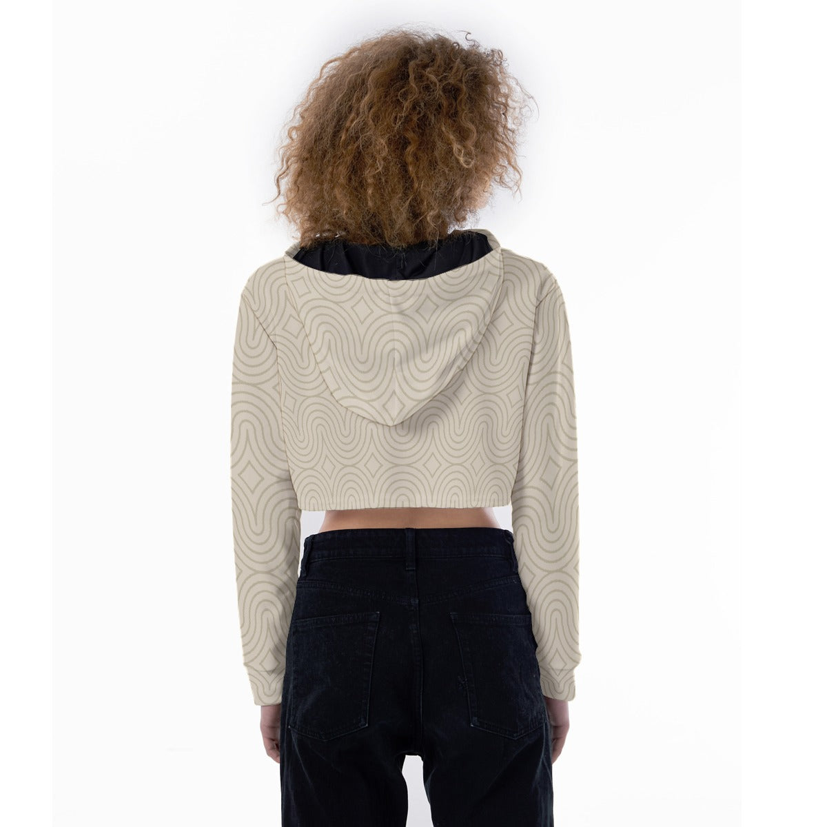 All-Over Print Women's Crop Top Hoodie
